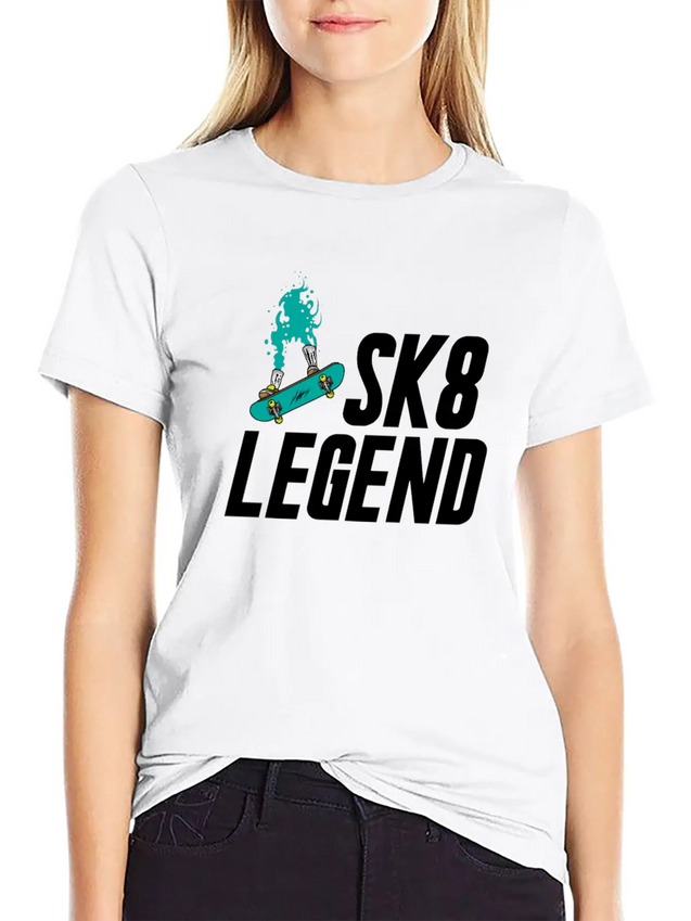 Skateboard Skateboarder Skateboarding Skater Lightweight Cotton T-Shirt – Daily Comfort Graphic Shirt