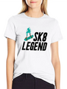 Skateboard Skateboarder Skateboarding Skater Lightweight Cotton T-Shirt – Daily Comfort Graphic Shirt