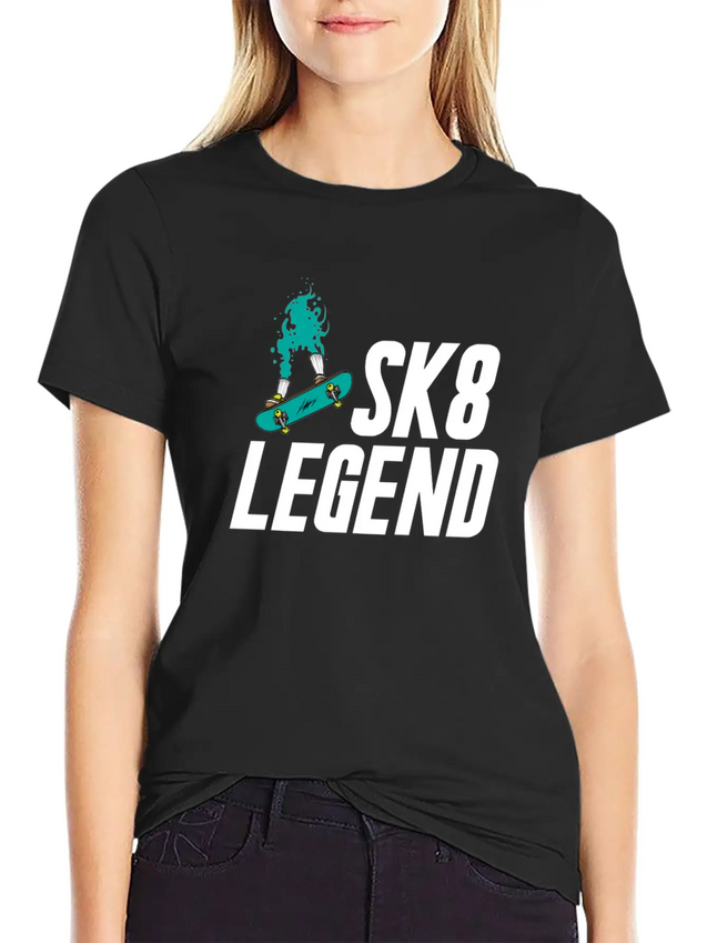 Skateboard Skateboarder Skateboarding Skater Lightweight Cotton T-Shirt – Daily Comfort Graphic Shirt