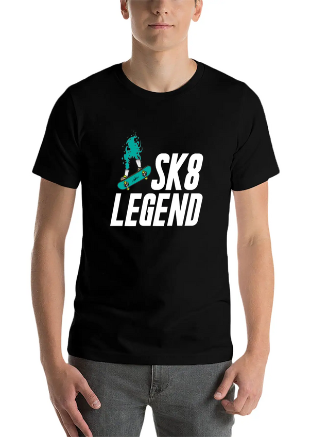 Skateboard Skateboarder Skateboarding Skater Lightweight Cotton T-Shirt – Daily Comfort Graphic Shirt