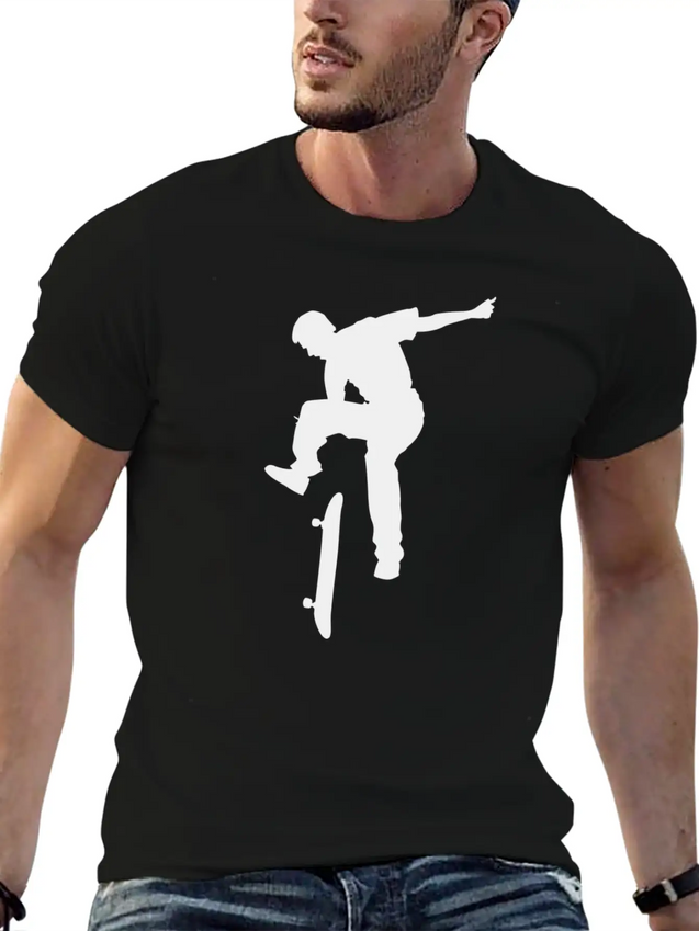 Skater Lightweight Cotton T-Shirt – Daily Comfort Graphic Shirt