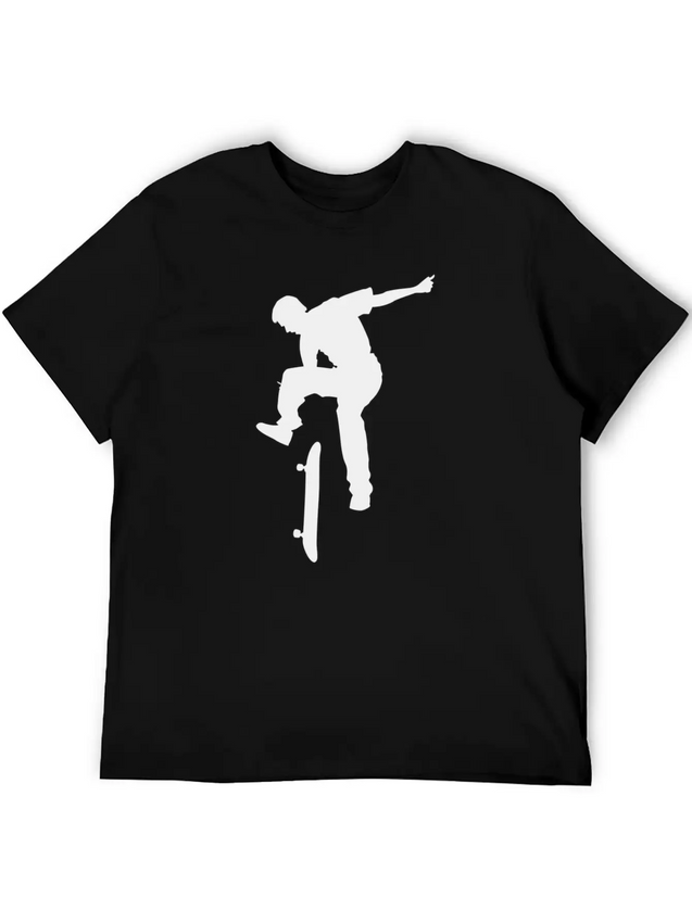Skater Lightweight Cotton T-Shirt – Daily Comfort Graphic Shirt