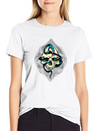 Skull And Snake Lightweight Cotton T-Shirt – Daily Comfort Graphic Shirt