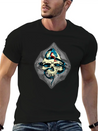 Skull And Snake Lightweight Cotton T-Shirt – Daily Comfort Graphic Shirt
