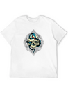 Skull And Snake Lightweight Cotton T-Shirt – Daily Comfort Graphic Shirt