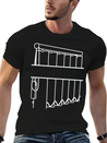 Slats Transparent Window Covering Lightweight Cotton T-Shirt – Daily Comfort Graphic Shirt