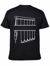 Slats Transparent Window Covering Lightweight Cotton T-Shirt – Daily Comfort Graphic Shirt