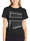 Slats Transparent Window Covering Lightweight Cotton T-Shirt – Daily Comfort Graphic Shirt