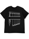 Slats Transparent Window Covering Lightweight Cotton T-Shirt – Daily Comfort Graphic Shirt