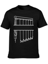 Slats Transparent Window Covering Lightweight Cotton T-Shirt – Daily Comfort Graphic Shirt