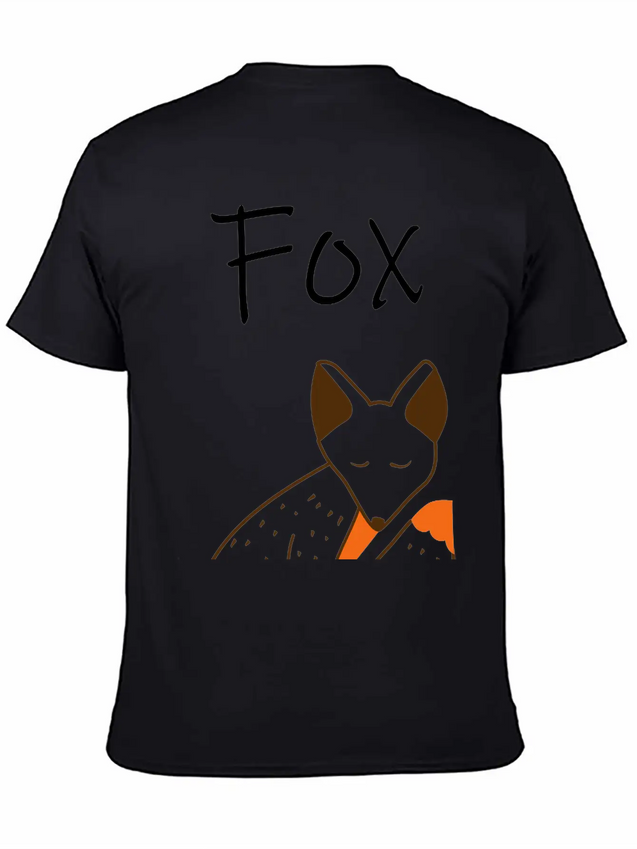 Sleeping Fox Lightweight Cotton T-Shirt – Daily Comfort Graphic Shirt