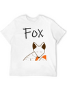 Sleeping Fox Lightweight Cotton T-Shirt – Daily Comfort Graphic Shirt