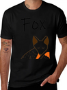 Sleeping Fox Lightweight Cotton T-Shirt – Daily Comfort Graphic Shirt