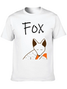 Sleeping Fox Lightweight Cotton T-Shirt – Daily Comfort Graphic Shirt