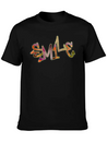 Smile Graffiti Lightweight Cotton T-Shirt – Daily Comfort Graphic Shirt