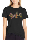 Smile Graffiti Lightweight Cotton T-Shirt – Daily Comfort Graphic Shirt