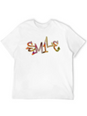 Smile Graffiti Lightweight Cotton T-Shirt – Daily Comfort Graphic Shirt