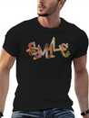 Smile Graffiti Lightweight Cotton T-Shirt – Daily Comfort Graphic Shirt