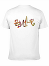Smile Graffiti Lightweight Cotton T-Shirt – Daily Comfort Graphic Shirt