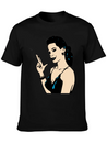 Smoking Retro Woman Lightweight Cotton T-Shirt – Daily Comfort Graphic Shirt