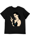 Smoking Retro Woman Lightweight Cotton T-Shirt – Daily Comfort Graphic Shirt