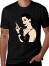 Smoking Retro Woman Lightweight Cotton T-Shirt – Daily Comfort Graphic Shirt