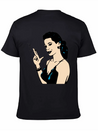Smoking Retro Woman Lightweight Cotton T-Shirt – Daily Comfort Graphic Shirt