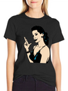 Smoking Retro Woman Lightweight Cotton T-Shirt – Daily Comfort Graphic Shirt