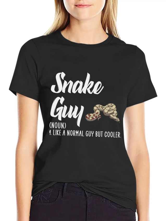 Snakes But Cooler Lightweight Cotton T-Shirt – Daily Comfort Graphic Shirt