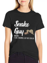 Snakes But Cooler Lightweight Cotton T-Shirt – Daily Comfort Graphic Shirt