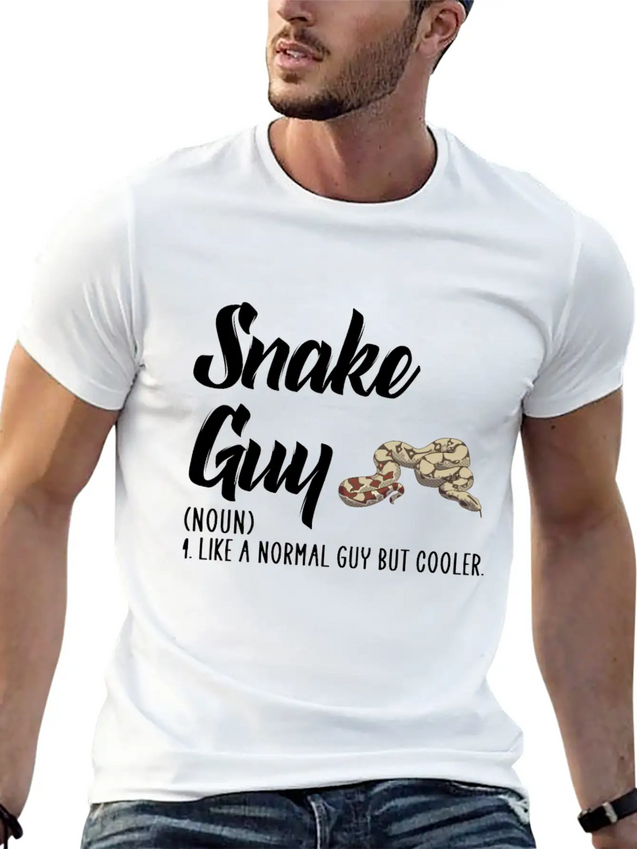 Snakes But Cooler Lightweight Cotton T-Shirt – Daily Comfort Graphic Shirt