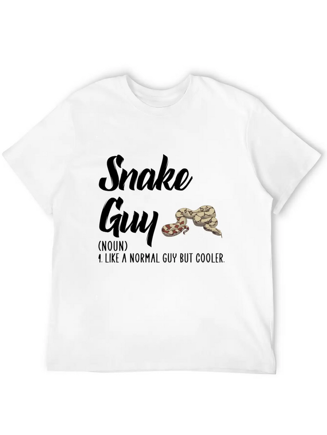 Snakes But Cooler Lightweight Cotton T-Shirt – Daily Comfort Graphic Shirt