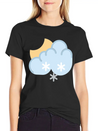 Snow At Night Lightweight Cotton T-Shirt – Daily Comfort Graphic Shirt
