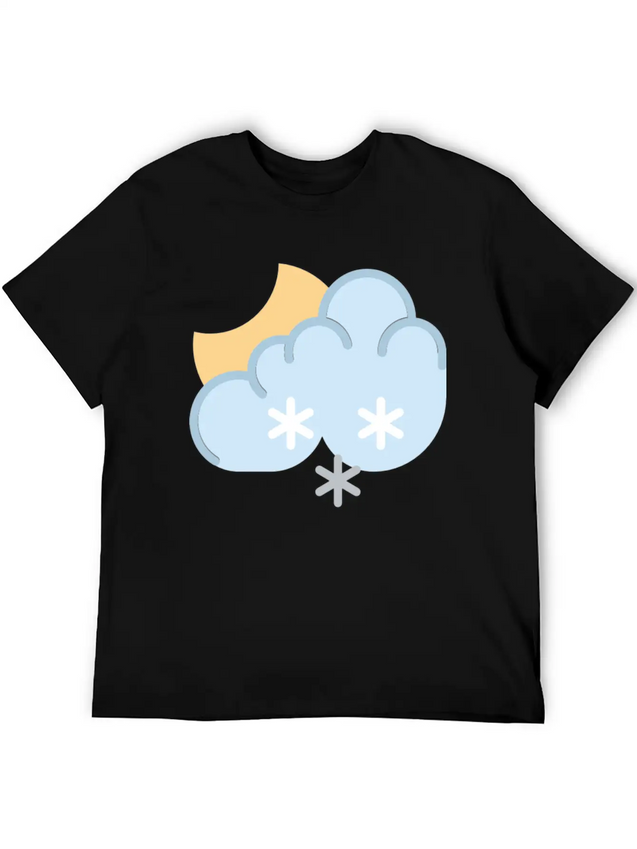 Snow At Night Lightweight Cotton T-Shirt – Daily Comfort Graphic Shirt