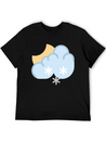 Snow At Night Lightweight Cotton T-Shirt – Daily Comfort Graphic Shirt