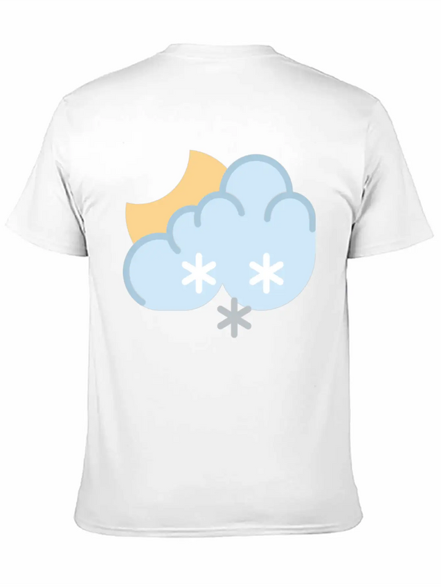 Snow At Night Lightweight Cotton T-Shirt – Daily Comfort Graphic Shirt