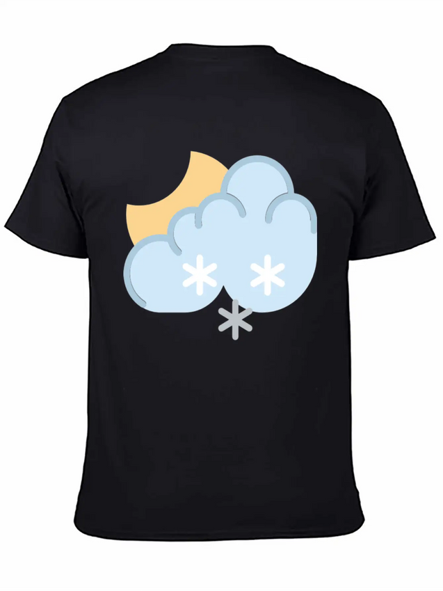 Snow At Night Lightweight Cotton T-Shirt – Daily Comfort Graphic Shirt