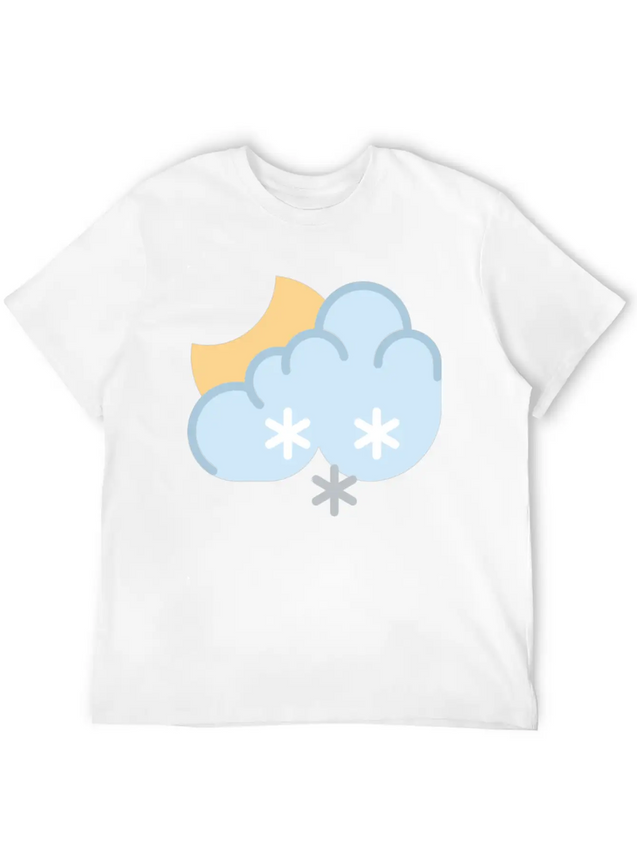 Snow At Night Lightweight Cotton T-Shirt – Daily Comfort Graphic Shirt