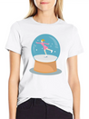 Snow Globe Lightweight Cotton T-Shirt – Daily Comfort Graphic Shirt
