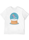 Snow Globe Lightweight Cotton T-Shirt – Daily Comfort Graphic Shirt