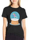 Snow Globe Lightweight Cotton T-Shirt – Daily Comfort Graphic Shirt