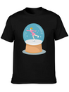 Snow Globe Lightweight Cotton T-Shirt – Daily Comfort Graphic Shirt