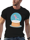 Snow Globe Lightweight Cotton T-Shirt – Daily Comfort Graphic Shirt