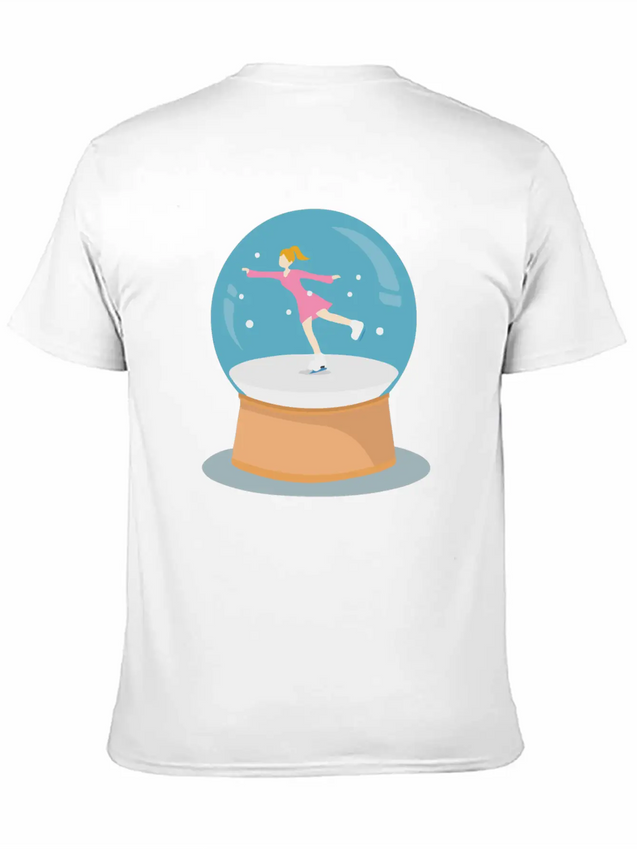 Snow Globe Lightweight Cotton T-Shirt – Daily Comfort Graphic Shirt