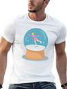 Snow Globe Lightweight Cotton T-Shirt – Daily Comfort Graphic Shirt