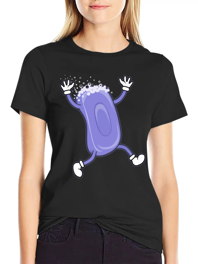 Soap Running Lightweight Cotton T-Shirt – Daily Comfort Graphic Shirt