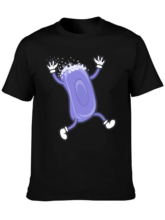 Soap Running Lightweight Cotton T-Shirt – Daily Comfort Graphic Shirt