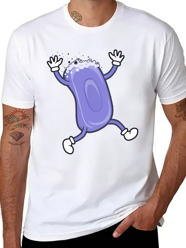Soap Running Lightweight Cotton T-Shirt – Daily Comfort Graphic Shirt