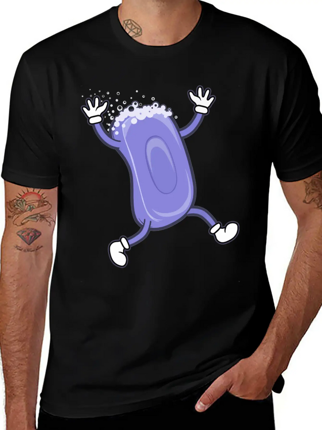 Soap Running Lightweight Cotton T-Shirt – Daily Comfort Graphic Shirt