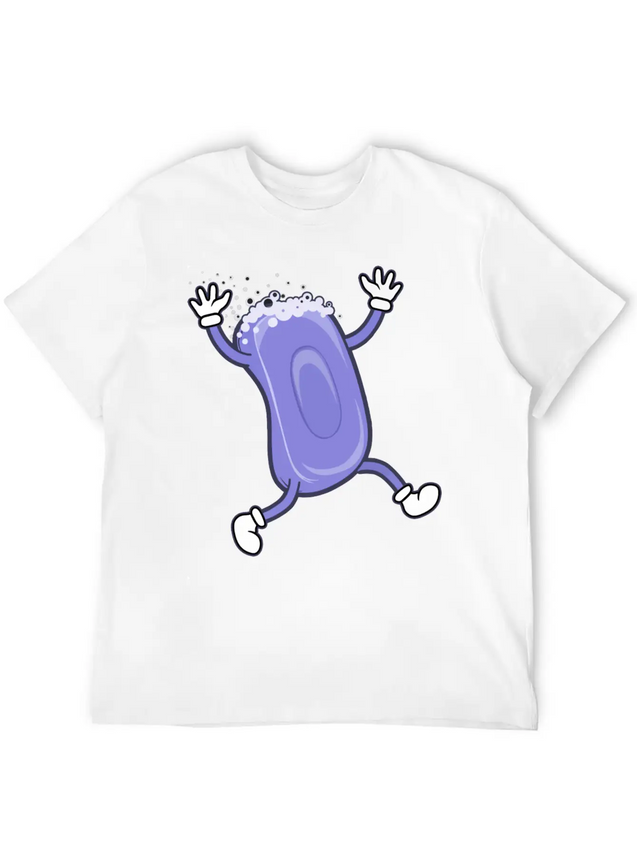 Soap Running Lightweight Cotton T-Shirt – Daily Comfort Graphic Shirt
